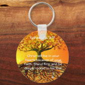 エペソ3:17 キーホルダー (正面)