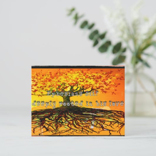 エペソ3:17 ポストカード (スタンド正面)