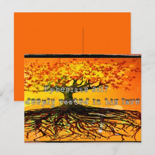 エペソ3:17 ポストカード (正面/裏面)