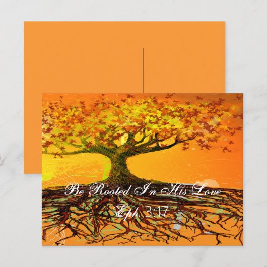 エペソ3:17 ポストカード (正面/裏面)