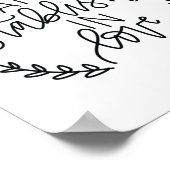 エペソ3:17 – 愛で設立 – ポスター (角)