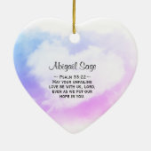 エペソ3:18キリストの愛は深いと広さがどれほどあるか セラミックオーナメント (裏面)