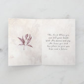 エペソ3:20もっと多くのことを行うことができる神へ カード (内部)