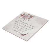 エペソ3:20もっと多くのことを行うことができる神へ タイル (側面)