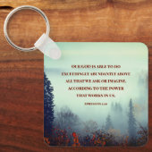 エペソ3:20わたしたちの神は可能である…山林 キーホルダー (正面)