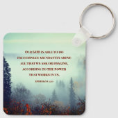 エペソ3:20わたしたちの神は可能である…山林 キーホルダー (裏面)
