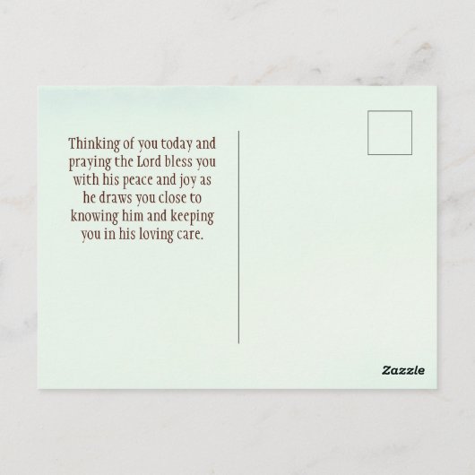 エペソ3:20わたしたちの神は可能である…秋林 ポストカード (裏面)