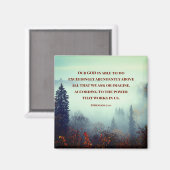 エペソ3:20わたしたちの神は可能である…秋林 マグネット (正面/裏面)