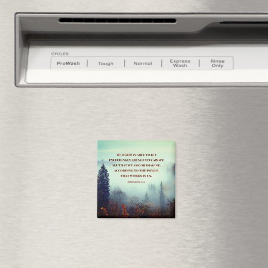 エペソ3:20わたしたちの神は可能である…秋林 マグネット (インサイチュ (食洗機))