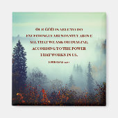 エペソ3:20わたしたちの神は可能である…秋林 マグネット (正面)