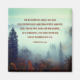 エペソ3:20わたしたちの神は可能である…秋林 マグネット