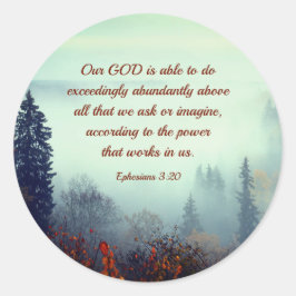エペソ3:20わたしたちの神は可能である…秋林 ラウンドシール