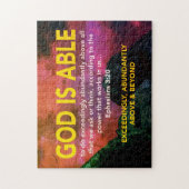 エペソ3:20神は非常に赤くなる ジグソーパズル (縦)