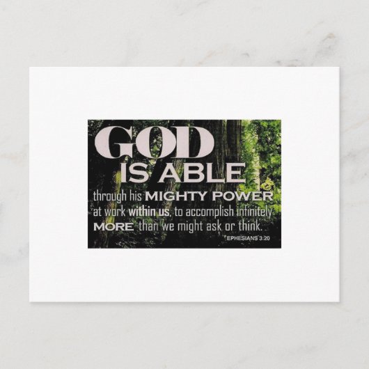 エペソ3:20 ポストカード (正面)