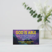 エペソ3:20 | 神は非常に聖なる書物、 経典 名刺 (スタンド正面)