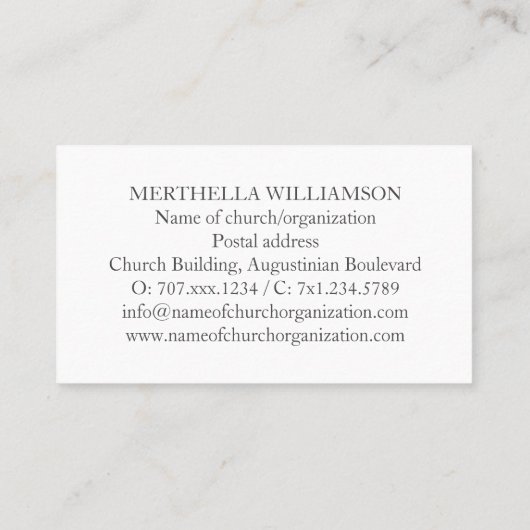 エペソ3:20 | 神は非常に聖なる書物、 経典 名刺 (裏面)