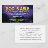 エペソ3:20 | 神は非常に聖なる書物、 経典 名刺 (正面/裏面)