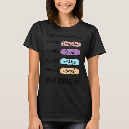 エペソ4 親愛 29イエスの後ろの人 Tシャツ (正面)