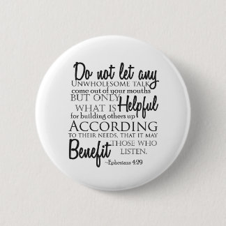 エペソ4:29タイポグラフィ 缶バッジ