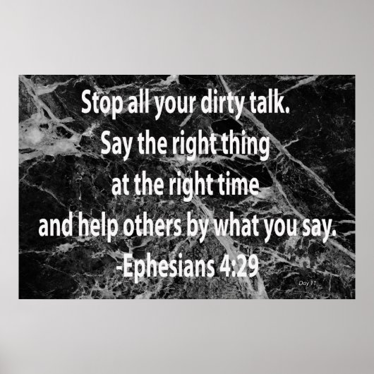 エペソ4:29 ポスター (正面)