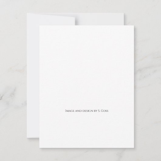 エペソ4:2-3ハッピーアニバーサリーカード ノートカード (裏面)