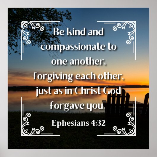 エペソ4:32ポスター ポスター (正面)