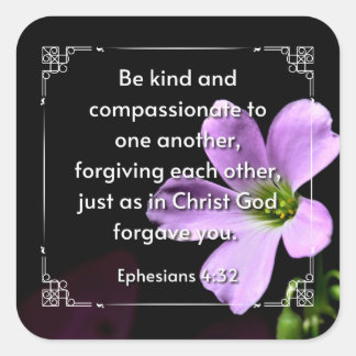 エペソ4:32平方ステッカー スクエアシール