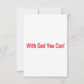 エペソ4:32 KJVバイブル聖句フラットグリーティング カード (裏面)