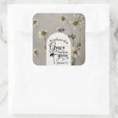 エペソ4:7私たち一人ひとりの恵みは聖書与えである スクエアシール (バッグ)