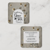 エペソ4:7私たち一人ひとりの恵みは聖書与えである スクエア名刺 (正面/裏面)