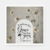 エペソ4:7 私たち一人ひとりに恵みが与えられている 聖書 スタンダードランチョンナプキン (正面)