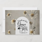エペソ4:7 Grace is 与え Bible  Flat Card (正面)