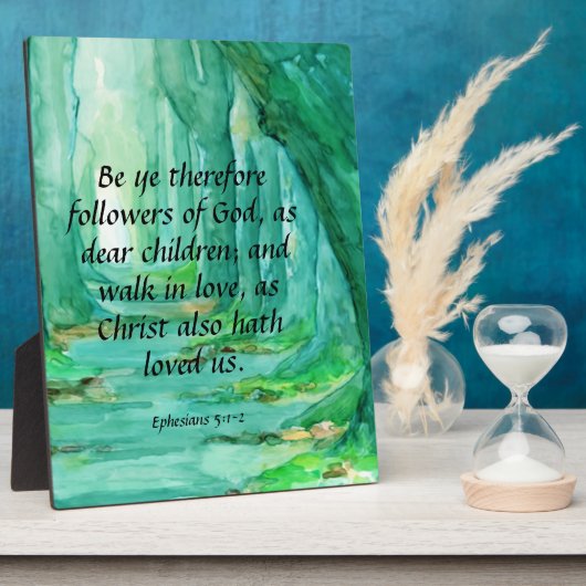 エペソ5:1-2 フォトプラーク (側面)