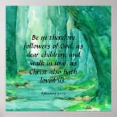 エペソ5:1-2 ポスター (正面)