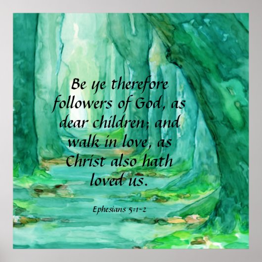 エペソ5:1-2 ポスター (正面)