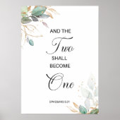 エペソ5:31二人は一つになる ポスター (正面)