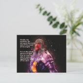 エペソ6聖書の聖句すべての鎧に置く ポストカード (スタンド正面)