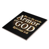 エペソ6:11神の信仰の武具全体を着せよ タイル (側面)