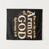 エペソ6:11神の信仰の武具全体を着せよ タペストリー (正面(横))