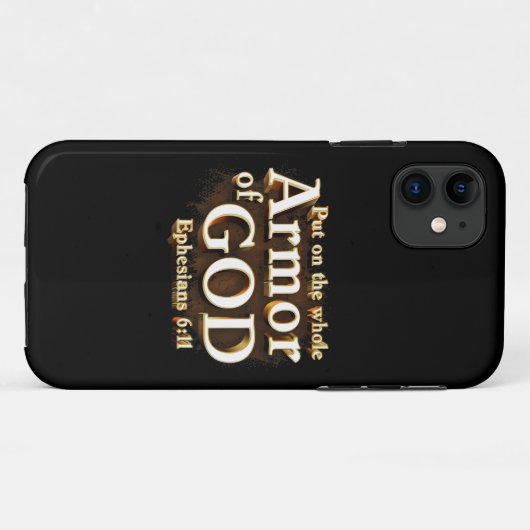 エペソ6:11神の信仰の武具全体を着せよ Case-Mate iPhoneケース (裏面(横))