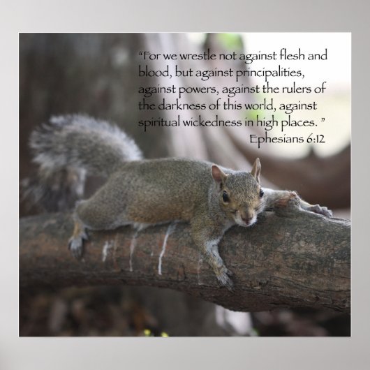 エペソ6:12ポスタープリント ポスター (正面)