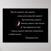 エペソ6:12我々は肉に対して格闘するのではない。 ポスター (正面)