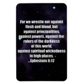 エペソ6:12聖書の宇宙の背景 マグネット (縦)