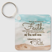 エペソ6:16信仰の盾を取る聖書 キーホルダー (正面)