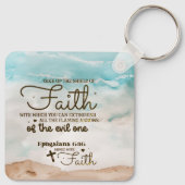 エペソ6:16信仰の盾を取る聖書 キーホルダー (裏面)