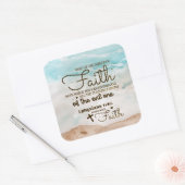 エペソ6:16信仰の盾を取る聖書 スクエアシール (封筒)