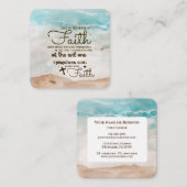 エペソ6:16信仰の盾を取る聖書 スクエア名刺 (正面/裏面)