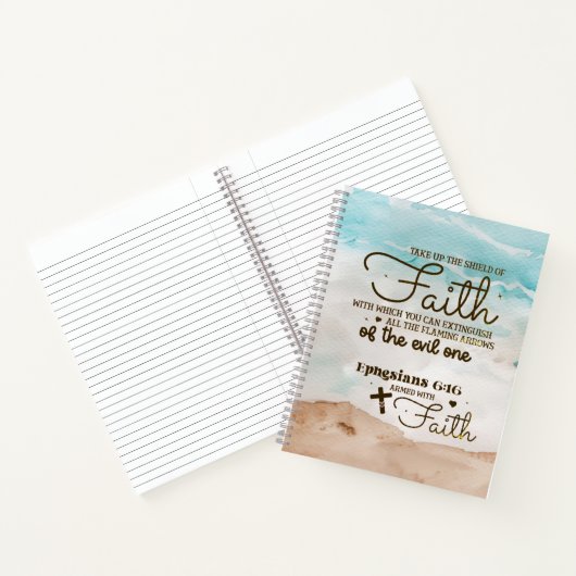 エペソ6:16信仰の盾を取る聖書 ノートブック (内部)