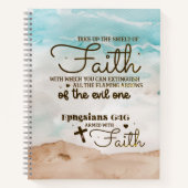 エペソ6:16信仰の盾を取る聖書 ノートブック (正面)