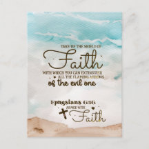 エペソ6:16信仰の盾を取る聖書